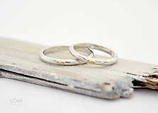 Prstene - 585/1000 zlaté snubné obrúčky Infinity - 9888162_