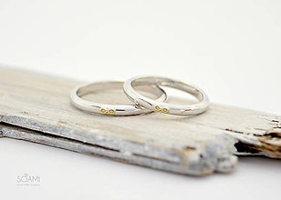 Prstene - 585/1000 zlaté snubné obrúčky Infinity - 9888162_