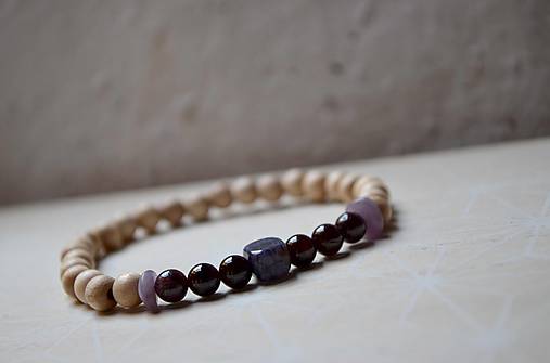 Náramky - Ochranný náramek - wood/stone no.183.... - 9885730_