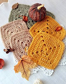 Úžitkový textil - jesenné podložky pod kávu - 9890656_
