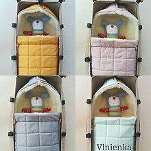 Detský textil - RUNO SHOP fusak pre deti do kočíka 100% ovčie runo MERINO TOP super wash ELEGANT Rainbow - 9891173_