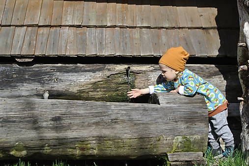 Detská rastúca merino čiapka zimná (Čierna)