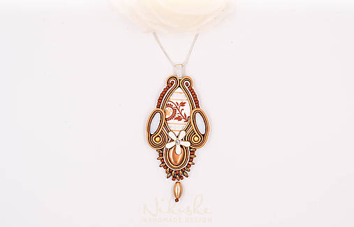 Náhrdelníky - Soutache náhrdelník - Shiny - 9889145_