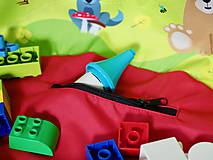 Detský textil - Vak na LEGO®kocky a hračky Zvieratká veľký - 9893052_