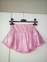 Detské oblečenie - Lesklá sukňa na krasokorčuľovanie - 9896239_