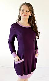 Oblečenie na dojčenie - 3v1 dojčiace TEPLÉ šaty, veľ. XS-M - viac farieb v ponuke - 9899087_