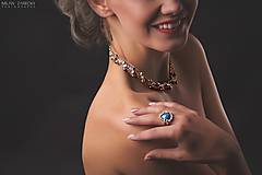 Náhrdelníky - Stříbrný náhrdelník černé perly - 9899636_