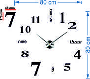 Hodiny - Moderné nástenné hodiny sedem 2D MIRROR 12P015 - 9900343_