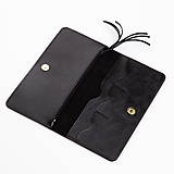 Peňaženky - Dámska kožená peňaženka veľká MARIMA  (Čierna) - 9903504_