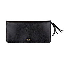 Peňaženky - Dámska kožená peňaženka veľká MARIMA  (Čierna) - 9903503_