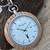 Náramky - Drevené vreckové hodinky Waidzeit - 9902433_