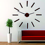 Hodiny - Moderné nástenné hodiny paličky 2D plexi  X0038  (Biela) - 9903054_