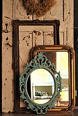Zrkadlá - Barokové zrkadlo (Tyrkysová) - 9909204_