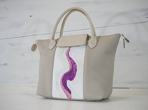 Kabelky - Kožená kabelka - Nora Mačkaná - 9911863_