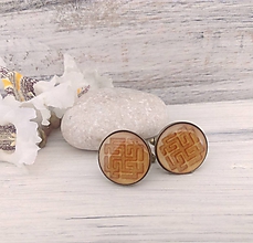 Pánske šperky - Manžetové gombíky "Svarožič" (zlaté okrúhle) - 9911454_