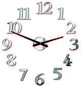 Hodiny - Moderné nástenné hodiny JOLYI FOX Plexi  X0066 (Šedá) - 9911897_