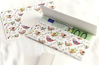 Papiernictvo - Sada - pohľadnica + obálka na peniaze - 9916535_