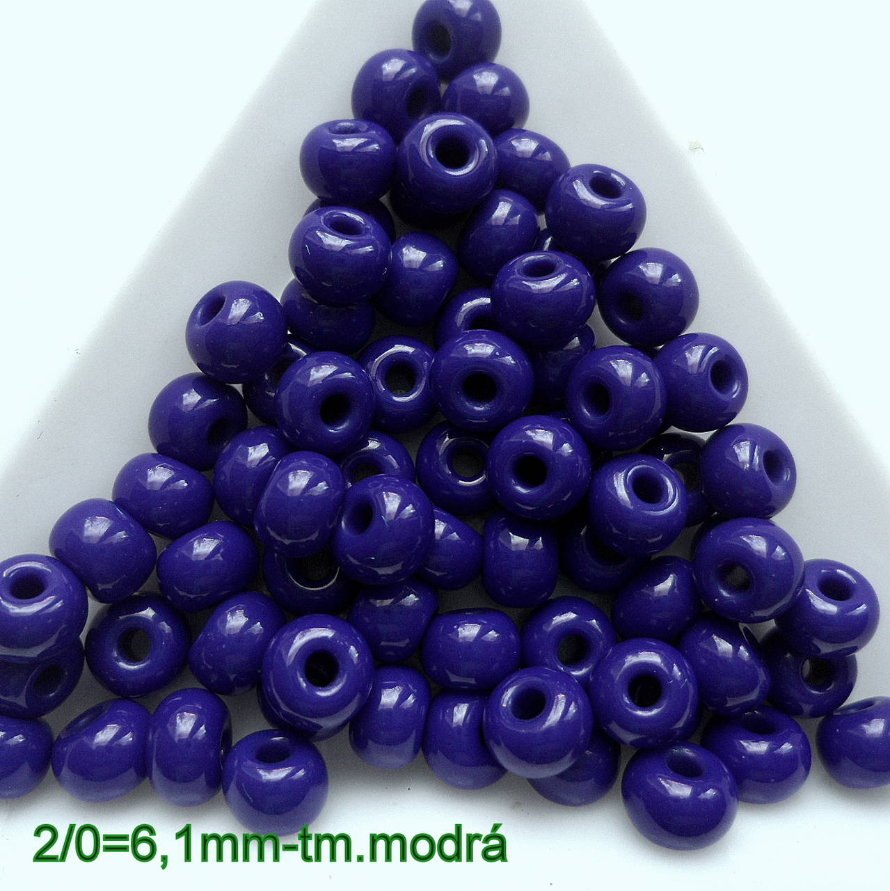 Rokajl 2/0 PRECIOSA 6,1mm-10g (tm.modrá)