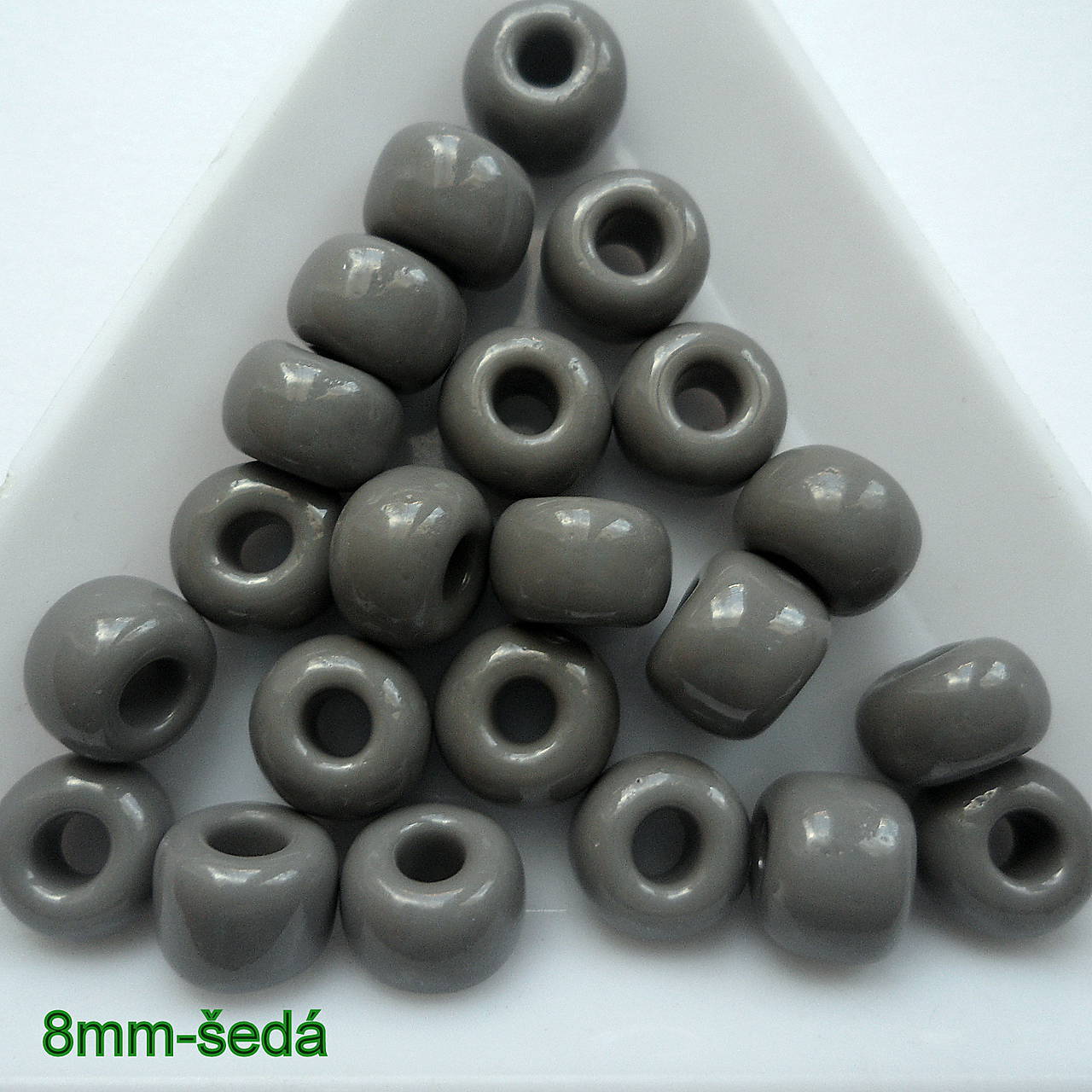 Rokajl 32/0 PRECIOSA 8mm-šedá-1ks