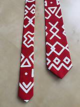 Pánske doplnky - pánska kravata Čičmany - 9914974_