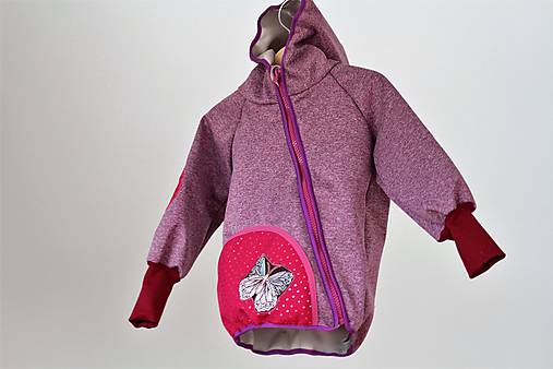 Softshellka "little butterfly"" (80, dĺ: 35cm)