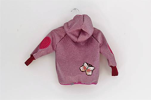 Softshellka "little butterfly"" (80, dĺ: 35cm)