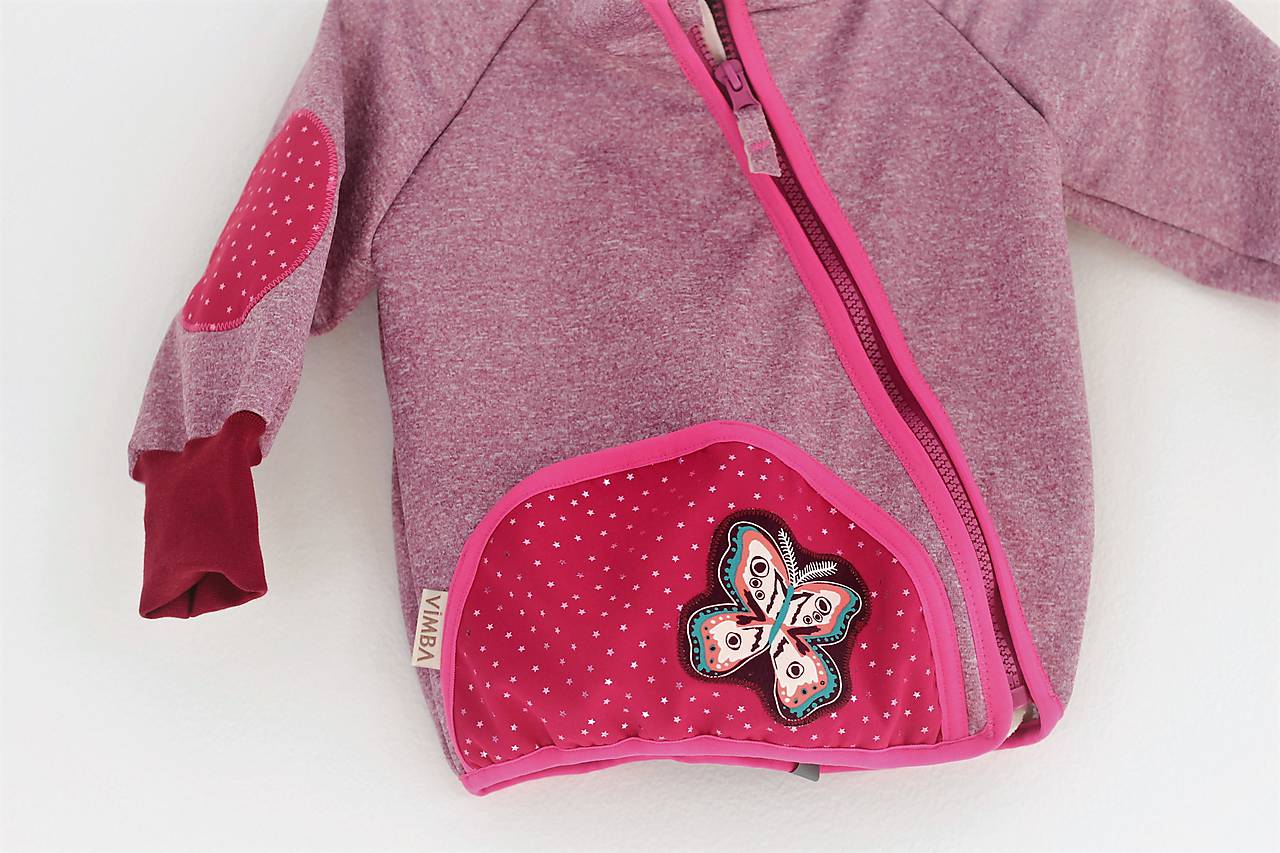 Softshellka "little butterfly"" (80, dĺ: 35cm)