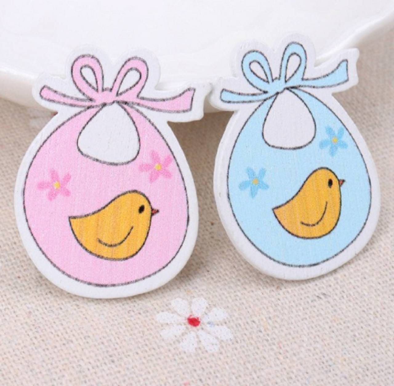 VY106 Výrez drevený podbradník 3,5 x 2,6 cm