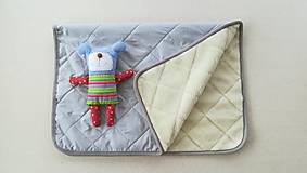 Detský textil - RUNO SHOP Deka 100% ovčie rúno MERINO ELEGANT GREY pastelová šedá - 9918255_