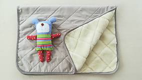 Detský textil - RUNO SHOP Deka 100% ovčie rúno MERINO ELEGANT BEIGE SAND béžová piesková - 9918281_