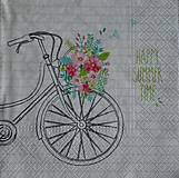 Papier - servítka "Bicykel" - 9920967_
