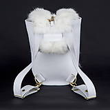 Detské tašky - Kožený ruksak MARIMA z pravej kože (Biela) - 9922877_
