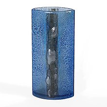 Dekorácie - Sklenená váza CELEBRA modrá 01 - 9925468_