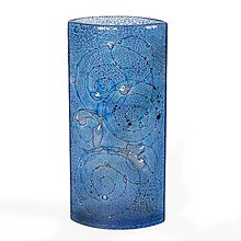Dekorácie - Sklenená váza CELEBRA modrá 02 - 9925494_