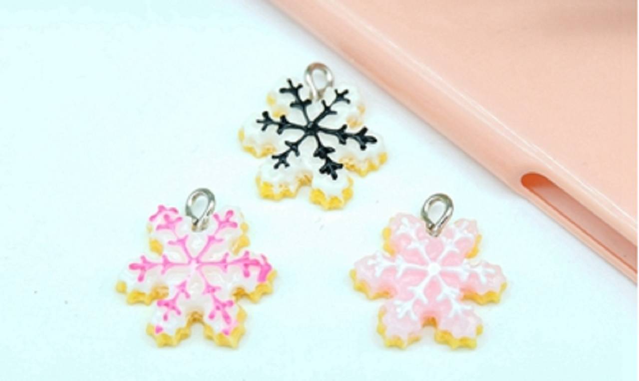 Prívesok vianočný VLOČKA 2 cm