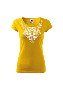 Topy, tričká, tielka - AKÝ KRAJ, TAKÝ KROJ (Žltá) - 9932334_
