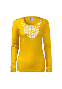 Topy, tričká, tielka - AKÝ KRAJ, TAKÝ KROJ (Žltá) - 9932350_
