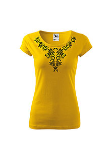 Topy, tričká, tielka - AKÝ KRAJ, TAKÝ KROJ (Žltá) - 9932801_