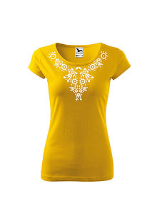 Topy, tričká, tielka - AKÝ KRAJ, TAKÝ KROJ (Žltá) - 9932802_