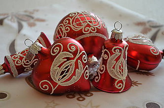 Dekorácie - Folklórne vianoce v červenom - 9933283_