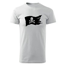 Topy, tričká, tielka - Tričko Pirátska vlajka - 9932462_