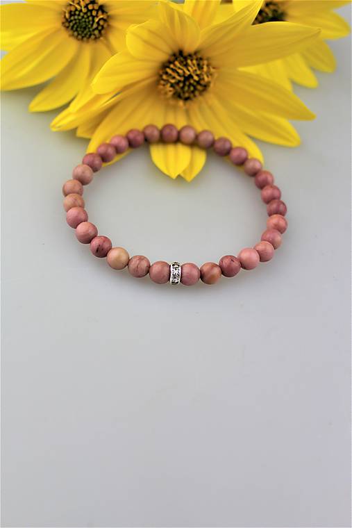 Náramky - rodonit náramok AKCIA! - 9936405_