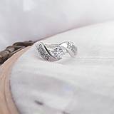 Prstene - folk zásnubný prsteň Čataj - midi - 9936352_