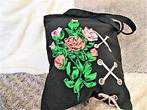 Veľké tašky - Púdrové ruže - 9938552_