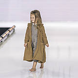 Detské oblečenie - LUSKÁČIK detský plášť (Zelená) - 9940334_