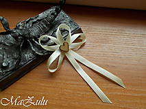 Svadobné pierka - svadobné pierko s dreveným srdiečkom - 9940534_