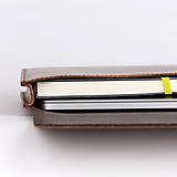 Na notebook - Kožený obal na dokumenty ZMEJSS - veľkosť A4 (Hnedá) - 9941255_