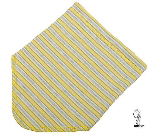 Detské doplnky - Slintáčik/Šatôčka - Prúžky žlto-šedé - 9942919_