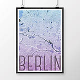 Obrazy - BERLÍN, elegantný, modro-fialový - 9947976_