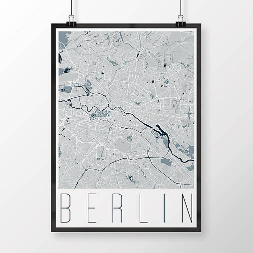 Obrazy - BERLÍN, moderný, svetlomodrý - 9948198_